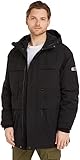 Tommy Jeans Herren Parka Tech Winter, Schwarz (Black), L