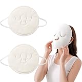 SGERUFZ 2 Pcs Hot Compress Towel Spa Gesichtstücher Wiederverwendbare Wärmende...