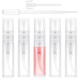 JIYIN 5 Stück Mini Parfüm Nachfüllbar, 5ml Leere Sprühflaschen...