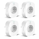 EIGHTREE WLAN Smart Alexa Steckdose mit Strommessung, Smart Home WiFi Steckdose,...
