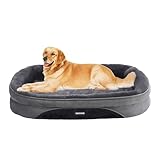 HMTOPE Orthopädisches Hundebett, Hundesofa, Vierseitiges Nackenrolle Kissen,...