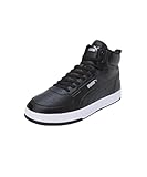 PUMA Unisex CAVEN 2.0 MID WTR Sneaker, Black Silver White, 40 EU
