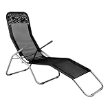 Outtec® Liegestuhl Klappbar, Sonnenliege, Schwerkraft Gartenliege, Strandliege...