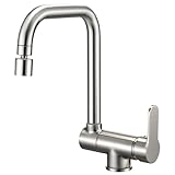 Tayqwiheva Vorfenster Küchenarmatur, klappbar Wasserhahn Küche Unterfenster,...