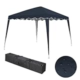 Faltbarer Pavillon 3x3m inkl. Tasche | wasserabweisend, UV 50+ Schutz | Pop Up...