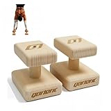 Premium Handstand Blöcke – Paar aus Holz / High Density – rutschfest &...