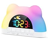 Azyh Kinderwecker, Wecker Digital für Mädchen Jungen, Schlaftrainer Kinder mit...