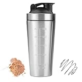 Elsrantor Protein Shaker, 750ml Blender Bottle, Eiweiss Flasche Edelstahl,...