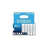 eneloop, AAA/Micro NI-MH Akku, 8er-Pack, Kapazität mit min. 800 mAh,...