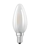 OSRAM Filament LED Lampe mit E14 Sockel, Tageslicht (6500K), 4W, Ersatz für...