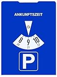 kaiser24 Papp-Parkscheibe aus Karton, StVO-konform, Blau, 11 x 15 cm, 1 Stück...