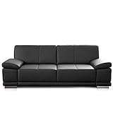 CAVADORE 3-Sitzer Sofa Corianne / Echtledercouch im modernen Design / Mit...