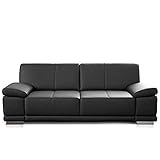 CAVADORE 3-Sitzer Sofa Corianne / Echtledercouch im modernen Design / Mit...