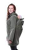 Viva la Mama - Tragejacke für Rückentragen Softshellmantel für...