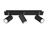 Trio Leuchten Deckenleuchte Marley 802400332, Metall Schwarz matt, Spotbalken...