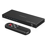 HDMI Switch 4K 60Hz, AVIDGRAM HDMI 2.0 Umschalter 5 in 1 Out, 5 Port HDMI...