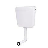 Belvit WC Spülkasten 3-9L - Aufputzspülkasten in Weiß geräuscharm &...