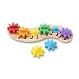 Melissa & Doug Zahnrad-Raupe - 7-teiliges Lernspielzeug mit 6 farbenfrohen...