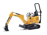 bruder 62003 - JCB Mikrobagger 8010 Cts - 1:16 Baustelle, Baufahrzeug,...