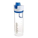 Aladdin Active Hydration Tracker Trinkflasche Sport 0.8L Blau - Einhandbedienung...