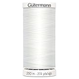 Gütermann Weißes Polyestergarn, 250 m, Polyester, 5.5x2.5x2.5 cm