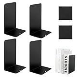 Buchstütze 2 Parr(=4 Stück), Buchstützen Metall, Bücherhalter Regal...