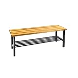 PROREGAL Garderobenbank Seahorse mit Schuhrost | HxBxT 42x100x40cm |...