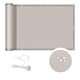 COOL AREA Balkon Sichtschutz 90x800cm Balkonverkleidung UV-Schutz PES...