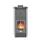 STUFE A PELLET ITALIA New York 24 Kw WiFi | Hydro-Pelletöfen für Heizung und...