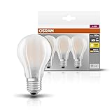 Osram LED Base Classic A Lampe, in Kolbenform mit E27-Sockel, nicht dimmbar,...