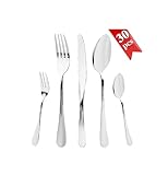 Besteck Set 6 Personen, 30 teilig Cutlery Set inkl. Messer, Gabel, Löffel,...