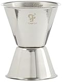 Messbecher-Jigger mit Innenskalierung 30/50ml. - Edelstah, Silber