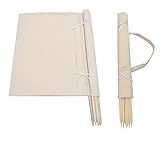 Aves-24 Windschutz 8m Strand Garten Meer Sichtschutz 100% unbehandelte Baumwolle...