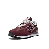New Balance Herren 574 Sneakers, Burgundy, 45 EU
