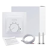 Raumthermostat, Thermostat Fussbodenheizung Mit Fühler, 230v 16a Raumthermostat...