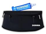DORNNA Skinny W1 - Laufgürtel mit Trinkflasche 250ml, Startnummerngurt,...