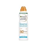Garnier Ambre Solaire SPF 50+ Sensitive Advanced Dry Mist Sonnencreme-Spray,...