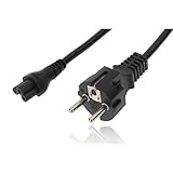 Netzkabel 1m 3 pin Geeignet für Dell HP Lenovo Asus Acer Laptop Ladegerät TV...