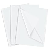 100 Blatt Seidenpapier Weiß, 50x35cm Weiß Seidenpapier Verpackungsmaterial,...