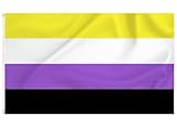 Storm&Lighthouse Non Binary Flagge Nicht-Binäre Flagge LGBTQ Flagge Pride Flag...