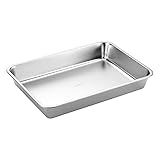 SANTOS Edelstahl Grillschale - Auffangschale 41,5x29,5x6cm - Robuste Grillpfanne...