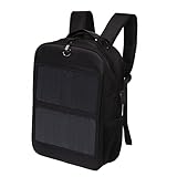 14-W-Solarrucksack, Wasserdichter, Ergonomischer Solarstrom-Rucksack mit Griff...