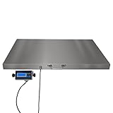 Digitale Tierwaage XL Veterinärwaage Bodenwaage bis 300kg Hundewaage 90 x 60cm...