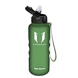 Super Sparrow Trinkflasche mit Strohhalm - Tritan Wasserflasche - 1.5L -...
