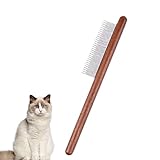 ERBO Hölzern Katzenkamm, Katzenbürste Langhaar Kurzhaar, Edelstahl Hundekamm,...