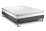 Matratzenset VITAL Relax 140 x 220 cm Bettrahmen Kit grau