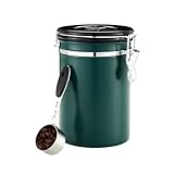 BUCOMTU 1,8 Liter Edelstahl Kaffeedose Luftdicht mit Datumsanzeige und...