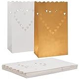 Kurtzy 20 STK Lichtertüten Papier - Papier Lampions Feuerfest Kerzentüten -...