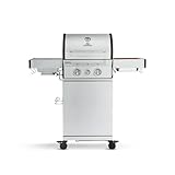 BURNHARD 2-Brenner Gasgrill FRED Jr. Deluxe Series 3 inkl. 900°C...