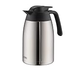 THERMOS THV 1,50l, steel, Thermoskanne 1,5l aus Edelstahl, 12 h heiß / 24 h...